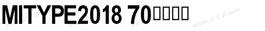 Mitype2018 70字体转换